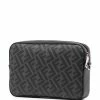 Fendi FF print messenger bag