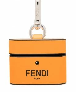 Fendi logo-print Airpods case