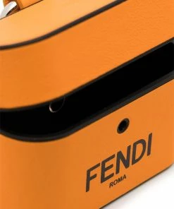 Fendi logo-print Airpods case