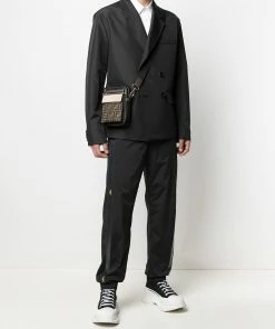 Fendi logo-tape tapered track pants