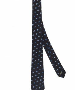 Fendi jacquard Bag Bugs motif tie