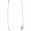 Fendi mother-of-pearl enamel detail necklace
