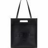 Flash Sale β€οΈ Fendi N S embossed logo tote bag tote bags of men π 11 Fendi N-S embossed logo tote bag