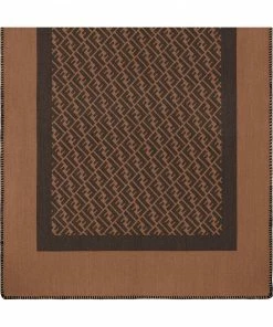 Fendi FF-logo panel scarf
