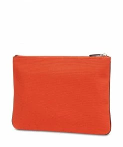 Fendi raised logo medium pouch