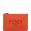 Fendi raised logo medium pouch