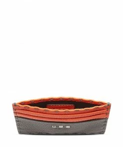 Fendi stitched two-tone cardholder