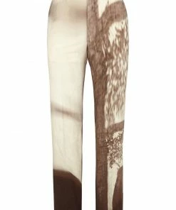 Fendi printed slim-fit trousers