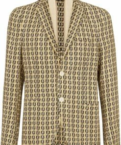 Fendi all-over FF-logo blazer