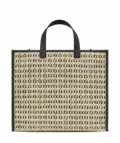 Fendi two-tone FF-logo tote bag