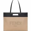 Fendi two-tone tote bag
