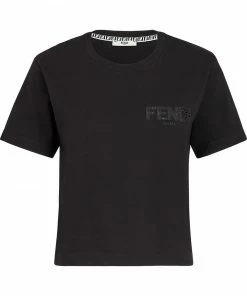 Fendi cutwork logo T-shirt
