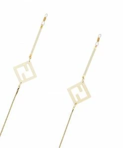 Fendi FF logo charm glasses chain
