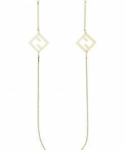 Fendi FF logo charm glasses chain
