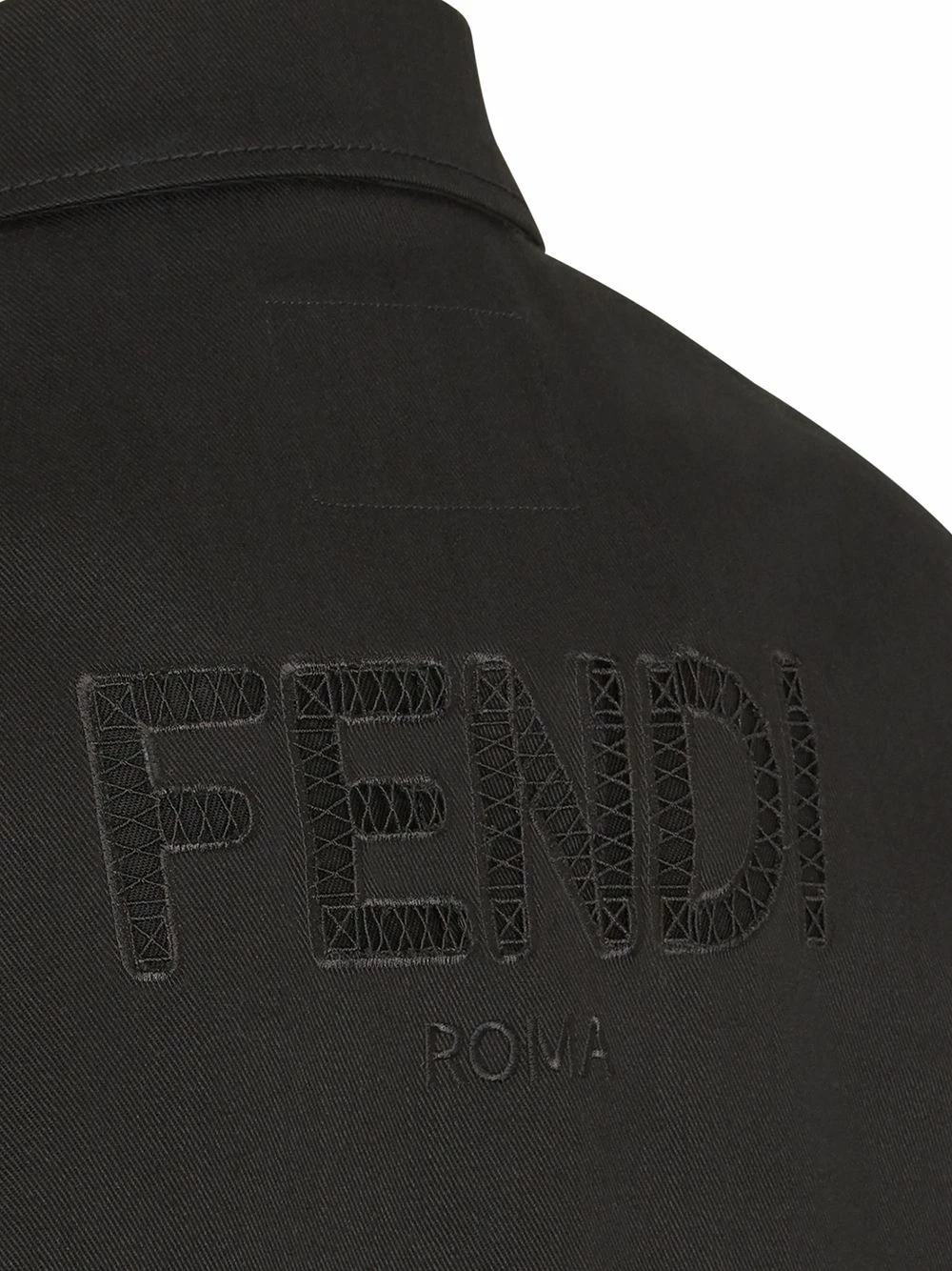Coupon π Fendi Embroidered logo denim jacket denim jackets of men π 5 Fendi embroidered logo denim jacket