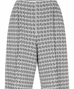 Fendi FF-motif satraight-leg Bermuda shorts