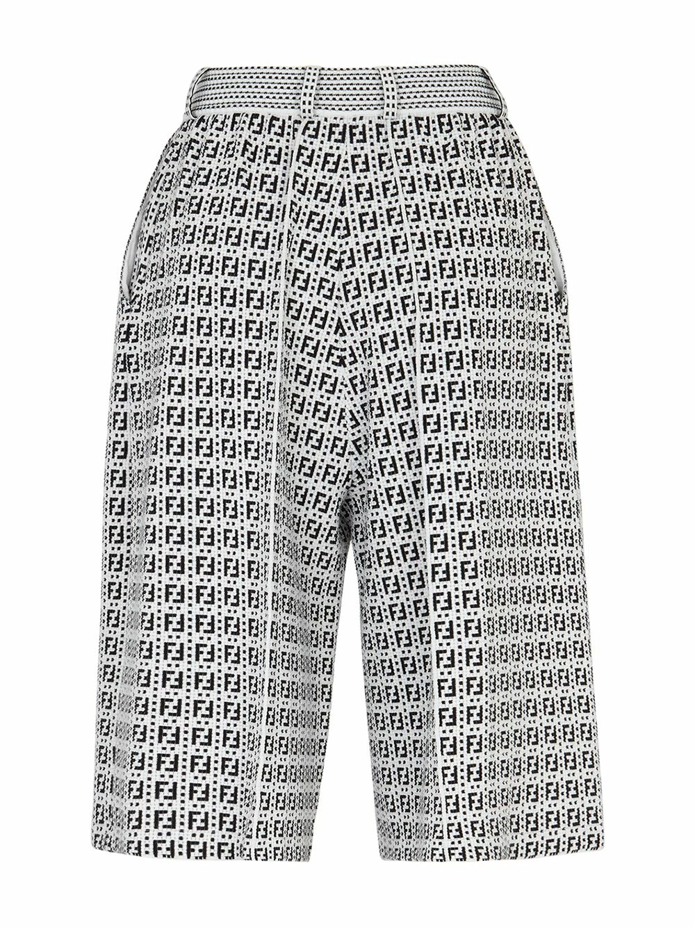 New β Fendi FF motif satraight leg Bermuda shorts knee-length shorts of women π 4 Fendi FF-motif satraight-leg Bermuda shorts
