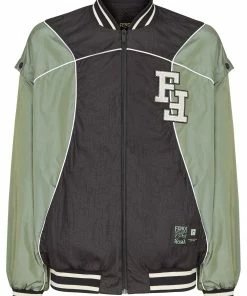 Fendi detachable sleeves FF bomber jacket