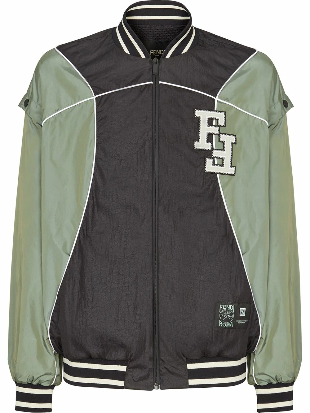 Cheap π Fendi Detachable sleeves FF bomber jacket bomber jackets of men π― 3 Fendi detachable sleeves FF bomber jacket
