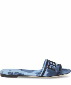 Fendi floral tie-dye logo sandals