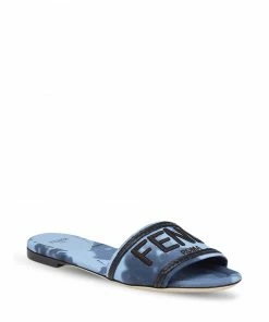 Fendi floral tie-dye logo sandals