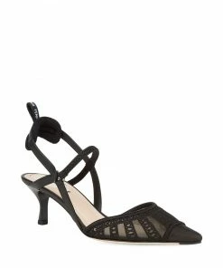 Fendi mesh-panel pumps