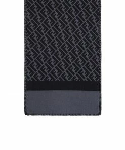 Fendi FF-motif knitted scarf