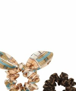 Fendi logo-print scrunchie set