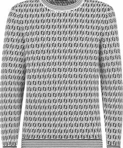 Fendi FF-motif woven jumper