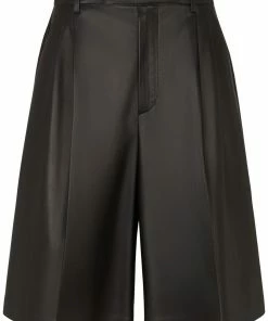 Fendi pleated high-waisted shorts