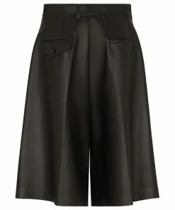 Fendi pleated high-waisted shorts
