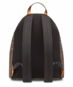 Fendi logo-print backpack
