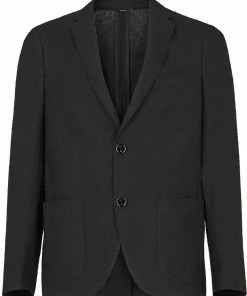Fendi single-breasted linen blazer