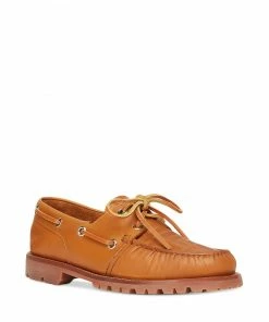 Fendi FF leather boat shoes