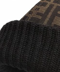 Fendi FF-logo wool beanie