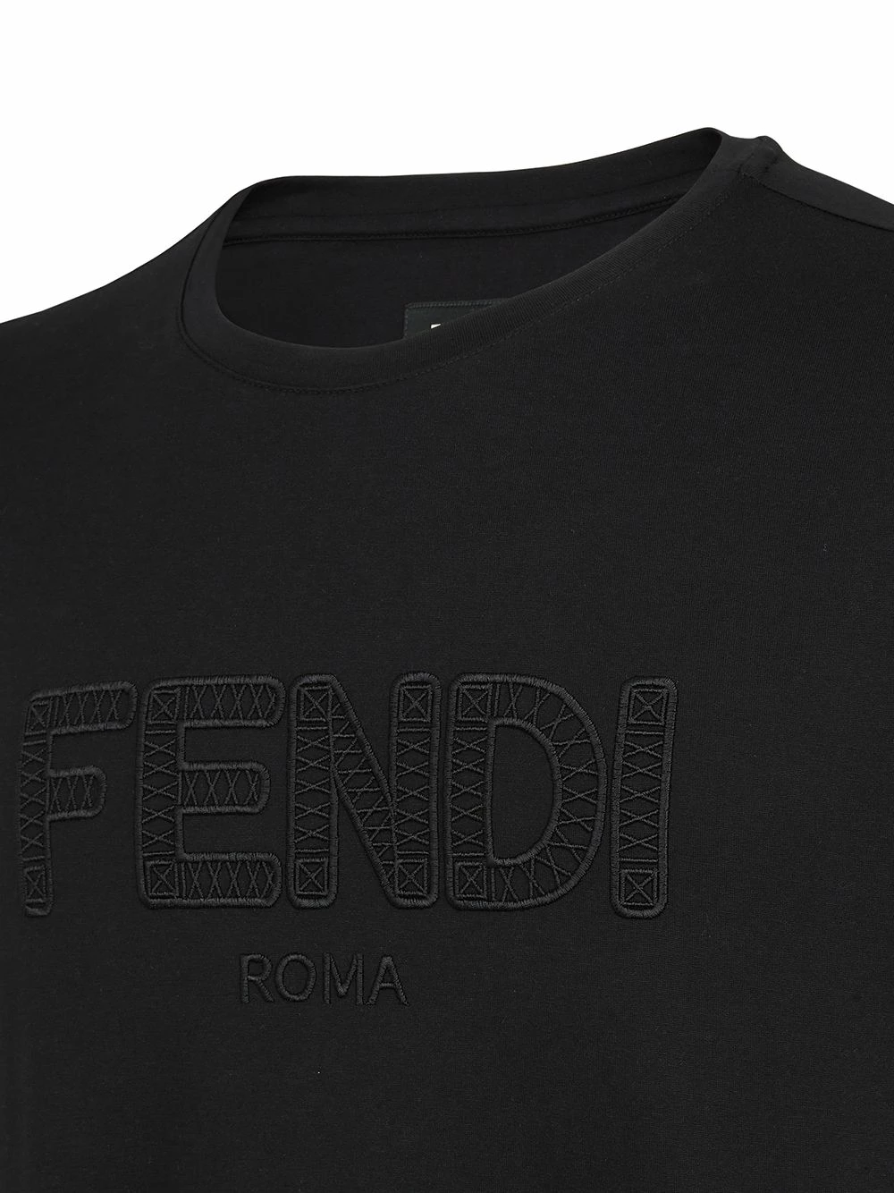 Best Sale π Fendi Embroidered logo T π shirt t-shirts of men π 5 Fendi embroidered logo T-shirt