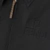 Fendi debossed logo cropped jacket