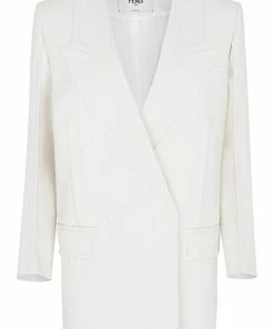 Fendi embossed double-breasted blazer