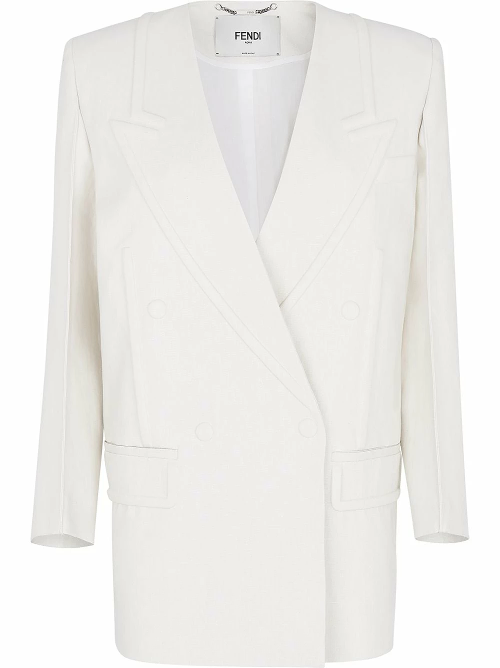 Coupon π Fendi Embossed double breasted blazer blazers of women β€οΈ 3 Fendi embossed double-breasted blazer