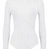 Fendi open-knit long-sleeve bodysuit