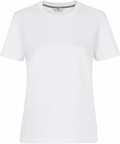 Fendi logo-embossed crew-neck T-shirt