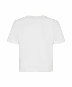 Fendi logo-embossed crew-neck cropped T-shirt