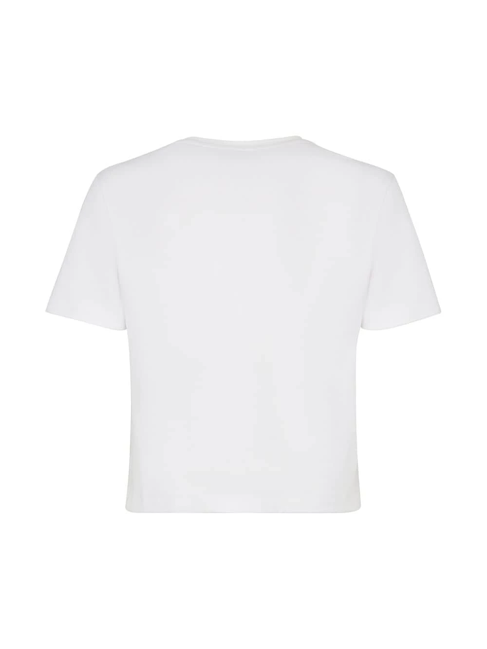 Flash Sale 𧨠Fendi Logo embossed crew neck cropped T π shirt t-shirts & jersey π shirts of women β 4 Fendi logo-embossed crew-neck cropped T-shirt