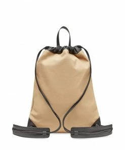 Fendi flocked logo drawstring backpack