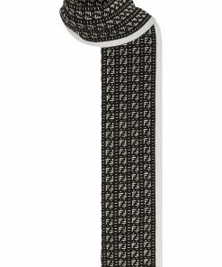 Fendi intarsia FF-logo knit scarf