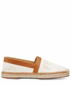 Fendi two-tone logo espadrilles