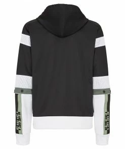 Fendi logo-print zip-up hoodie