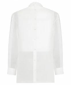 Fendi bib-collar cotton shirt