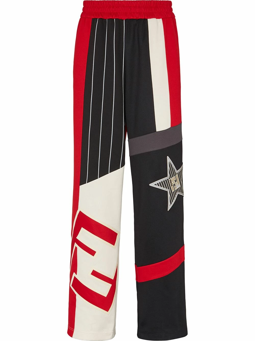 Top 10 π Fendi Colour block cotton track pants sweatpants of men π 3 Fendi colour-block cotton track pants