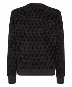 Fendi FF-pattern crew-neck sweatshirt
